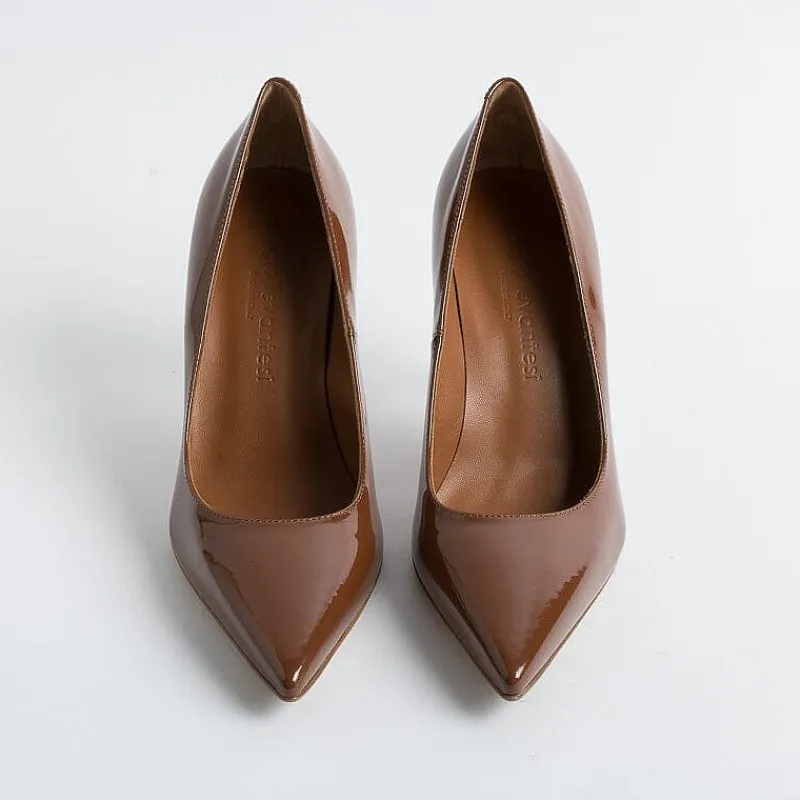 SERGIO LEVANTESI - Decollete - Musa - Paint Avana<Collezione Scarpe Donna Decollete