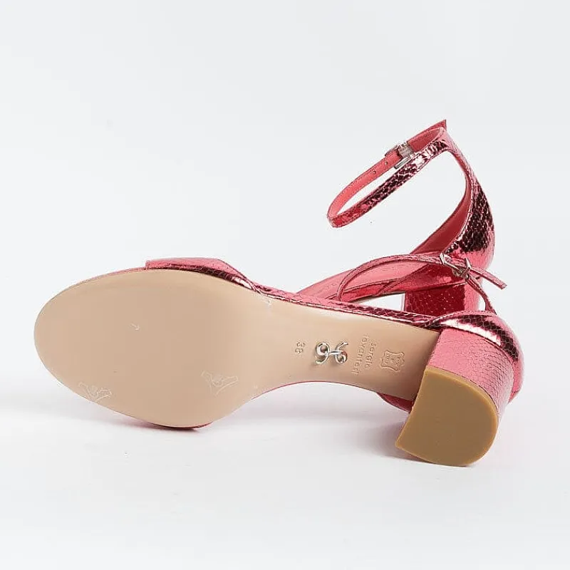 SERGIO LEVANTESI - Sandali Con Tacco - Easy - Aspis Prugna<Collezione Scarpe Donna Cerimonia - Scarpe E Pochette