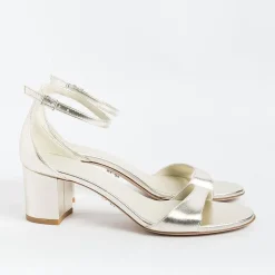 SERGIO LEVANTESI - Sandali Con Tacco - Easy - Laminato Platino<Collezione Scarpe Donna Cerimonia - Scarpe E Pochette