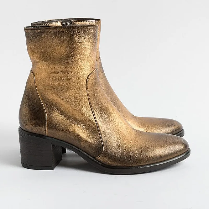 Strategia - Stivaletto Texano E5540 - Bitter Bronzo Wash<Collezione Scarpe Donna Stivaletti