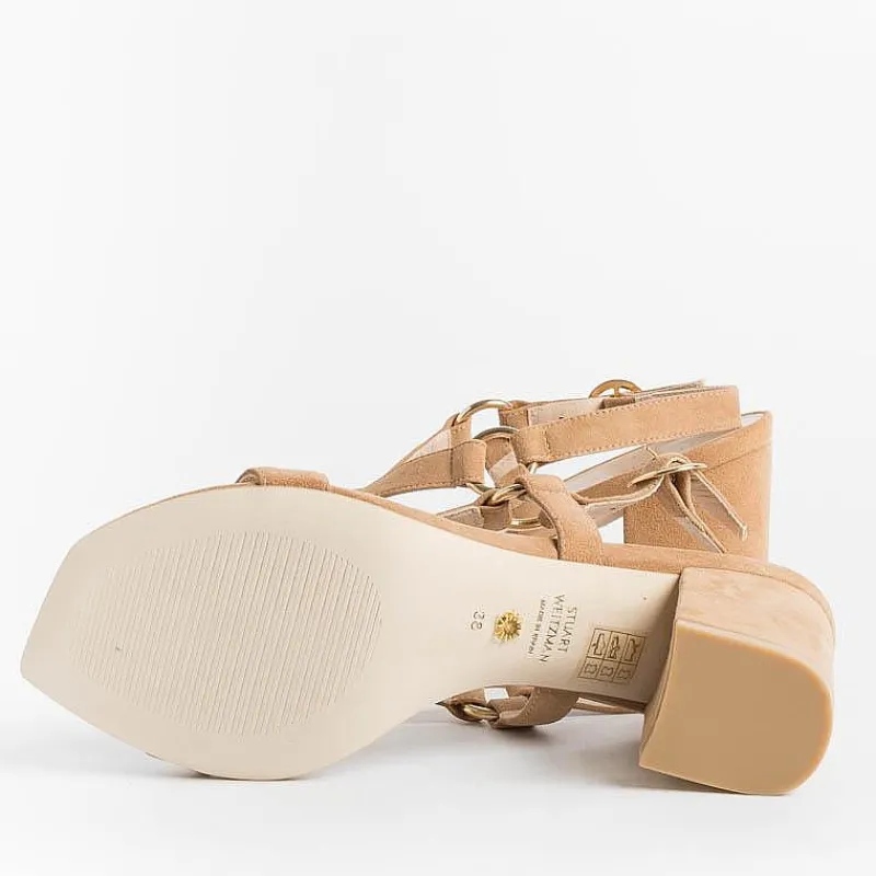 Stuart Weitzman - Sandali Con Tacco - Lalita Beige<Collezione Scarpe Donna Sandali Con Tacco