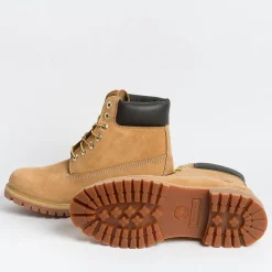 TIMBERLAND - Collezione Uomo Timberland - Hiking Boot - Tmb 010061 Nabuck Giallo<Collezione Scarpe Uomo Polacchi