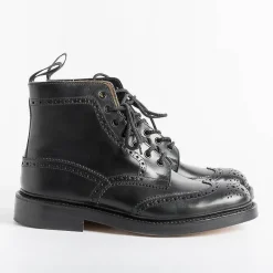 Tricker's - Anfibio - Stow Nero - Fondo Cuoio<Collezione Scarpe Uomo Polacchi