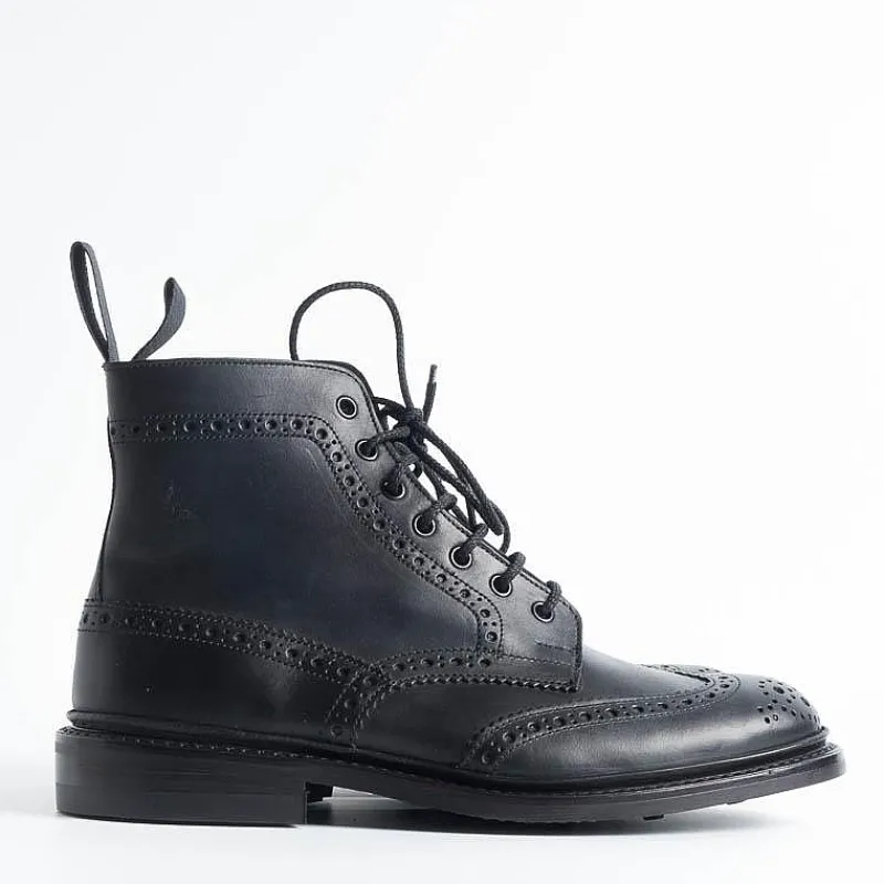 Tricker's - Anfibio - Stow Nero - Dainite<Collezione Scarpe Uomo Polacchi
