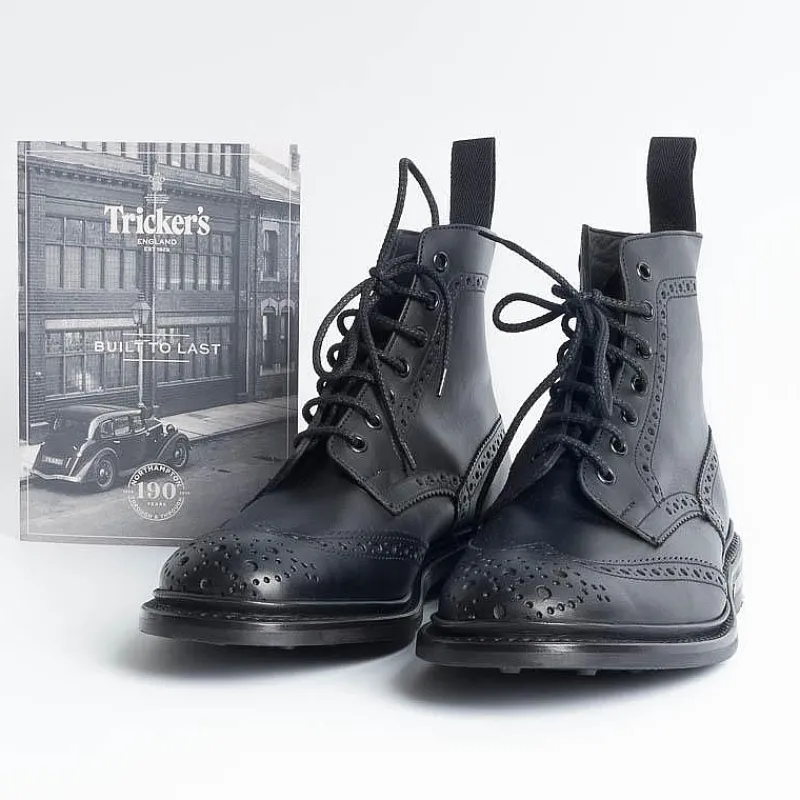 Tricker's - Anfibio - Stow Nero - Dainite<Collezione Scarpe Uomo Polacchi