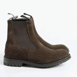 Tricker's - Beatles In Camoscio - Henry - Cafe<Collezione Scarpe Uomo Polacchi