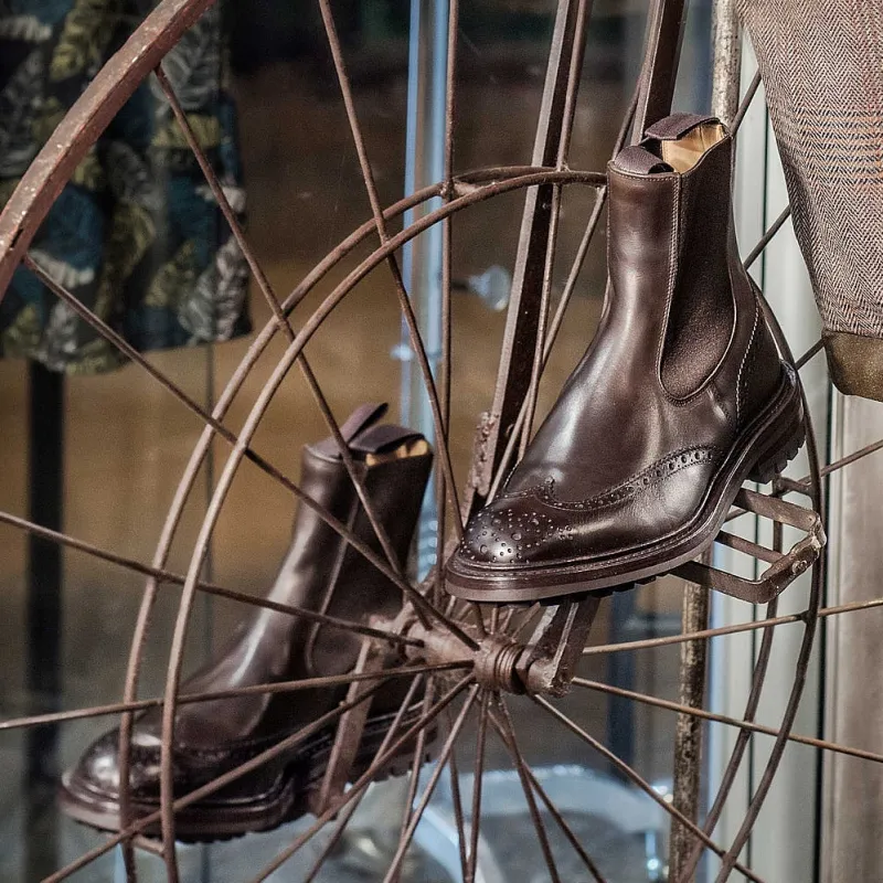 Tricker's - Beatles In Pelle - Henry - Espresso<Collezione Scarpe Uomo Polacchi