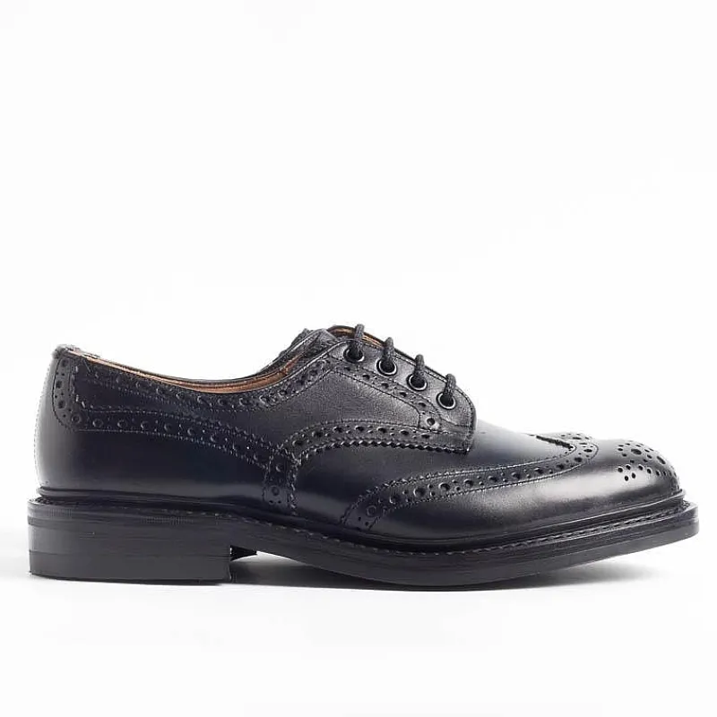 Tricker's - Derby - Bourton - Dainite - Black Calf<Collezione Scarpe Uomo Allacciate