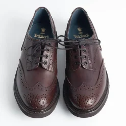 Tricker's - Derby In Pelle - Bourton Naster - Testa Di Moro<Collezione Scarpe Uomo Allacciate