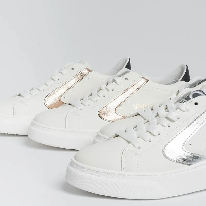 VALSPORT 1920 Valsport - Sneakers Tournament Up - Vt2215W - Bianco Laminato Argento<Collezione Scarpe Donna Sneakers