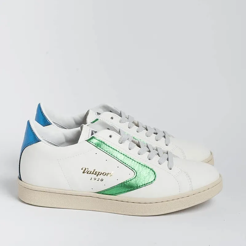 VALSPORT 1920 Valsport - Sneakers Tournament - Vt2210W - Bianco Verde Bluette<Collezione Scarpe Donna Sneakers