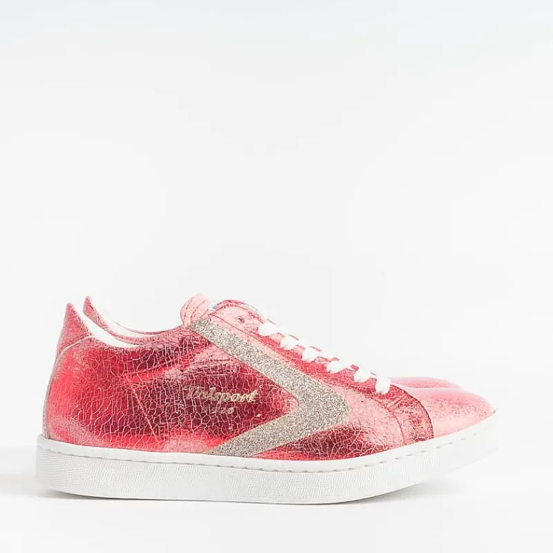 VALSPORT 1920 Valsport - Sneakers Tournament - Crack Rosso Glitterino Bordeau<Collezione Scarpe Donna Sneakers