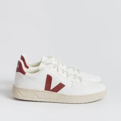 VEJA - Collezione Uomo Veja - Sneakers - V 10 - Bianco Bordeaux<Collezione Scarpe Uomo Sneakers