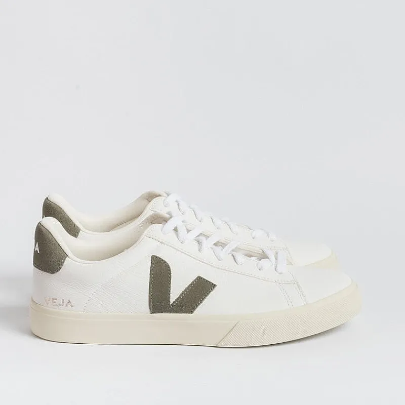 VEJA - Collezione Uomo Veja - Sneakers Campo - Bianco Verde Kaki<Collezione Scarpe Uomo Sneakers