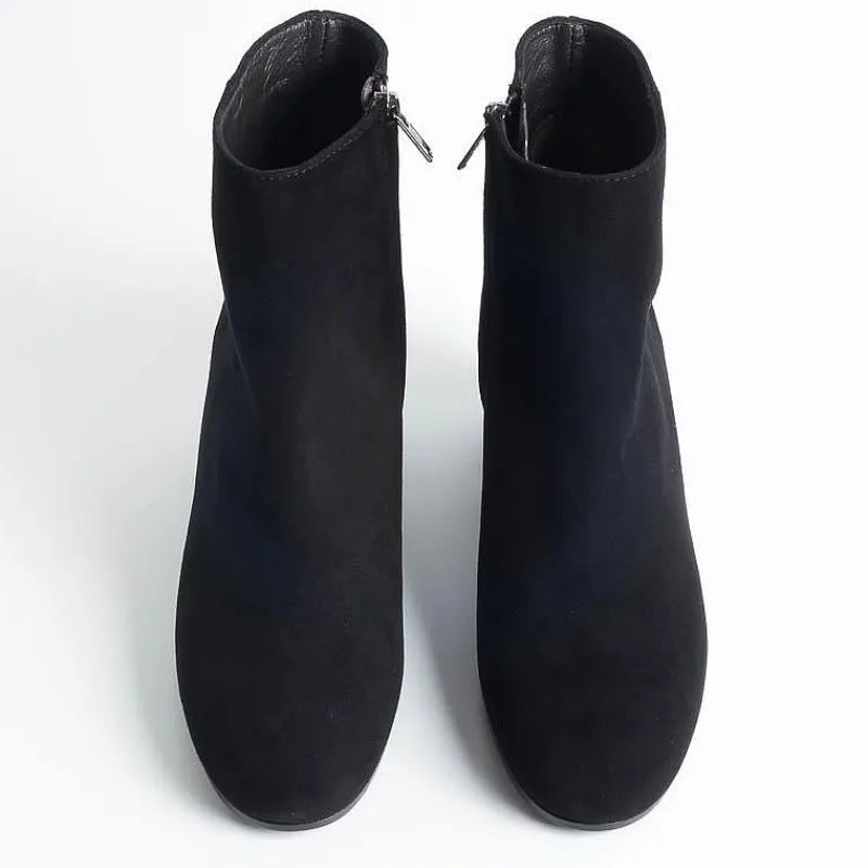 Via Roma 15 - 2309 - Stivaletto - Camoscio - Nero<Collezione Scarpe Donna Stivaletti