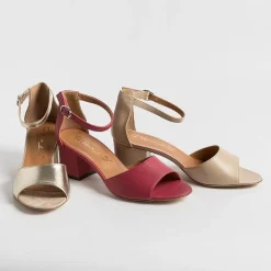 Via Roma 15 - Sandali Con Tacco - 3065 - Nappa Fragola<Collezione Scarpe Donna Sandali Con Tacco