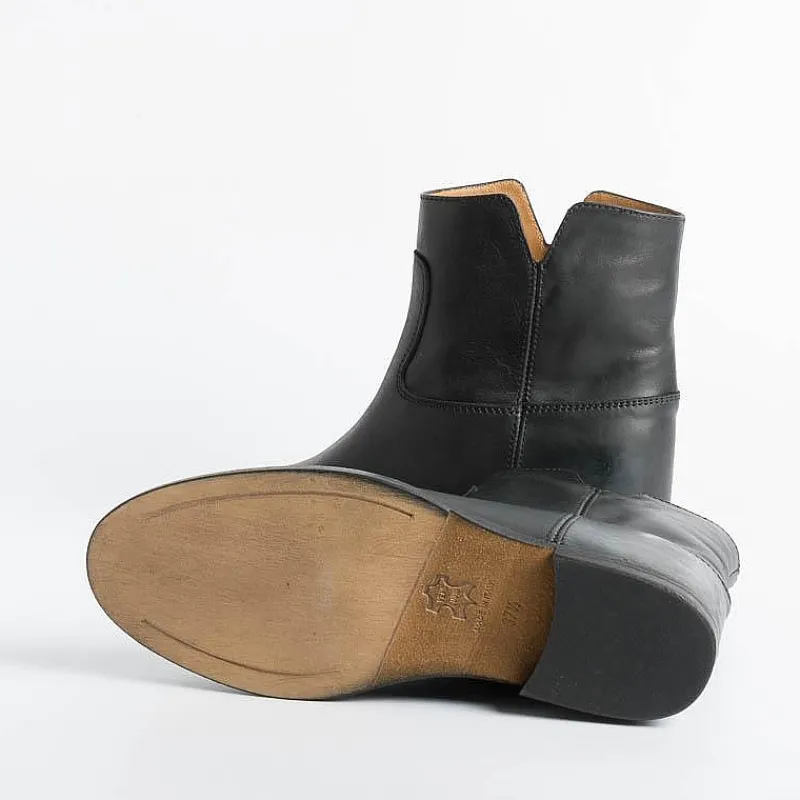 Via Roma 15 - Stivaletto 1626 - Malibu Nero (Cuoio)<Collezione Scarpe Donna Stivaletti