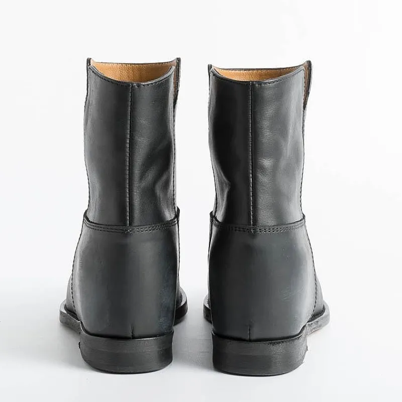 Via Roma 15 - Stivaletto 1626 - Malibu Nero (Cuoio)<Collezione Scarpe Donna Stivaletti