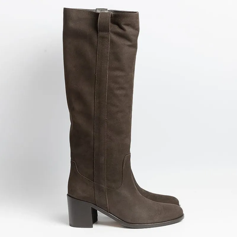 Via Roma 15 - Stivali - 3961 - Nabuk Testa Di Moro<Collezione Scarpe Donna Stivali