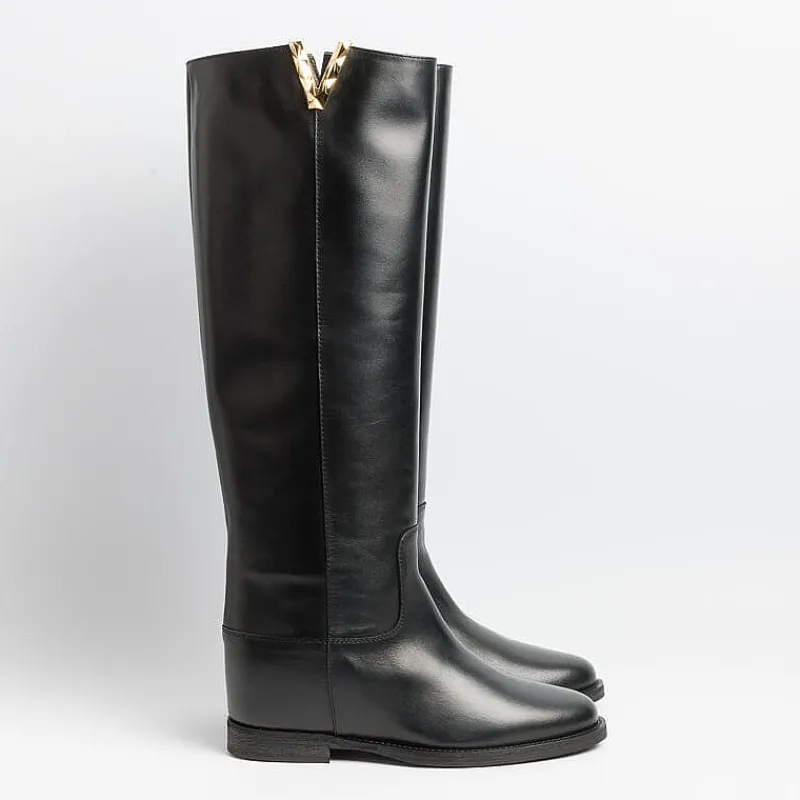 Via Roma 15 - Stivali 4055 - Santa Monica Nero<Collezione Scarpe Donna Stivali