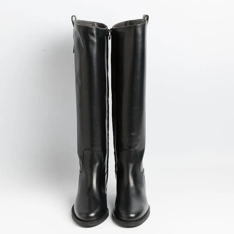 Via Roma 15 - Stivali Con Zip Interna 3983 - Santa Monica Nero<Collezione Scarpe Donna Stivali